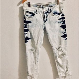 Cropped skinny jeans